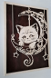 Preview: Wandbild Katze auf dem Mond